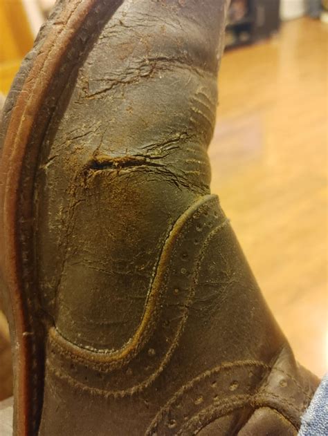 how to fix cracked fake leather shoes|leather boots cracking fix.